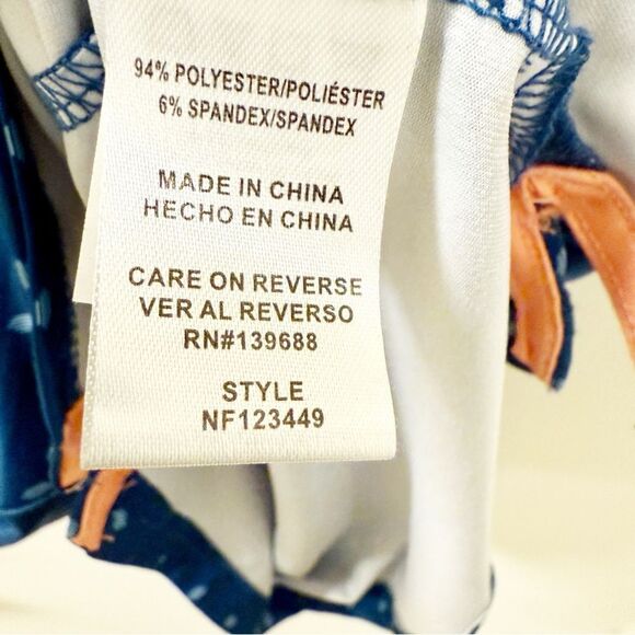 Next Flex Men’s Polo Shirt XL Blue Dot Pattern – Moisture-Wicking Stretch - Picture 4 of 4